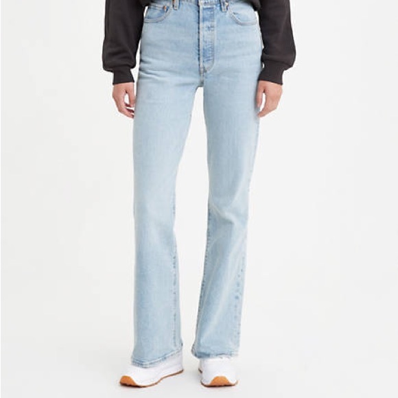 Levi's Denim - Levi’s Premium Ribcage Flare Full Length Jeans in Tango Light 28
